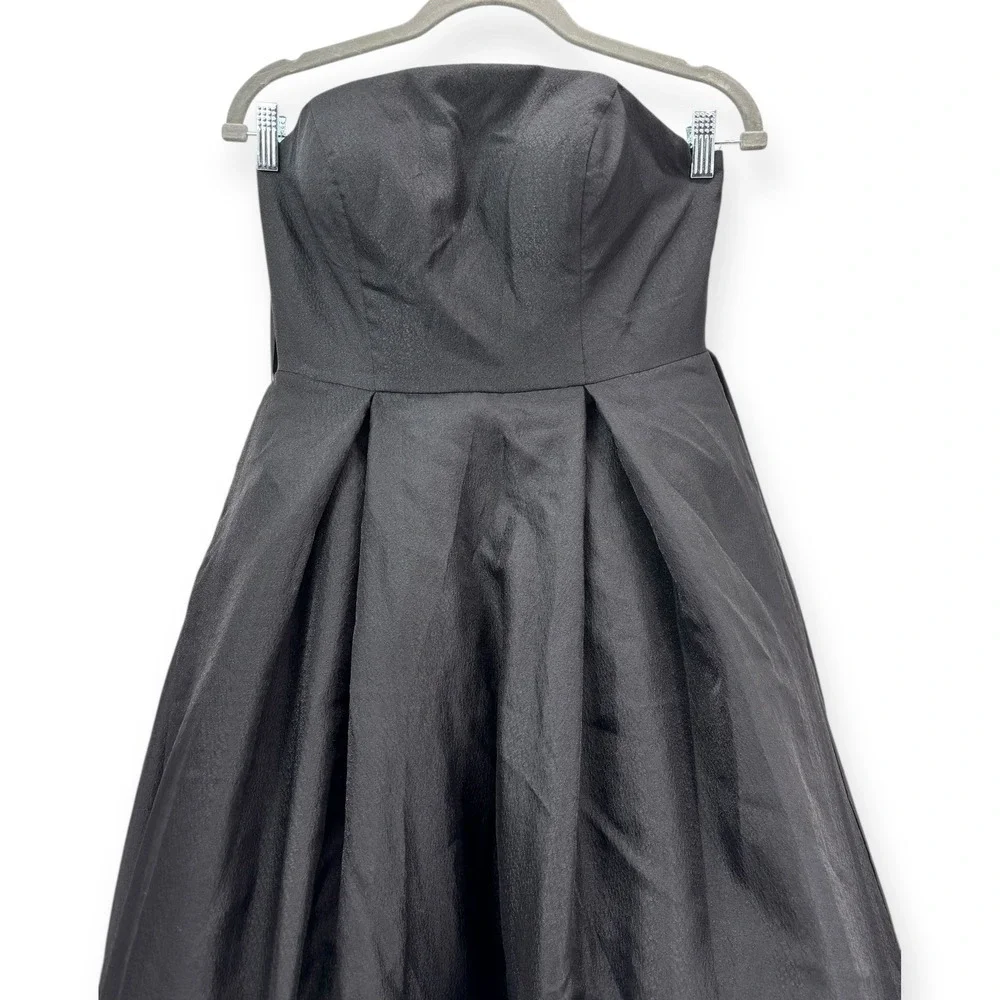 NEW Mac Duggal Black Strapless Floral Brocade Ballgown $798 -‎ Size 4